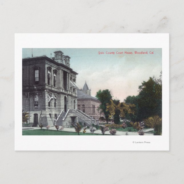 Außenansicht des Polo Landkreis Court House Postkarte (Vorderseite)
