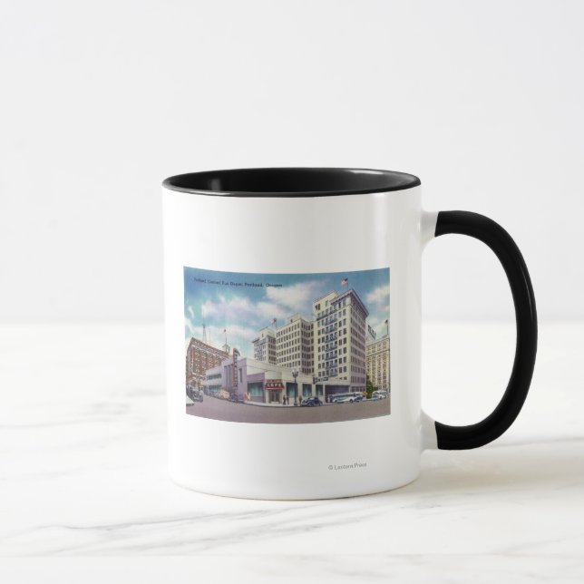 Außenansicht des Portland Central Bus Tasse (Rechts)