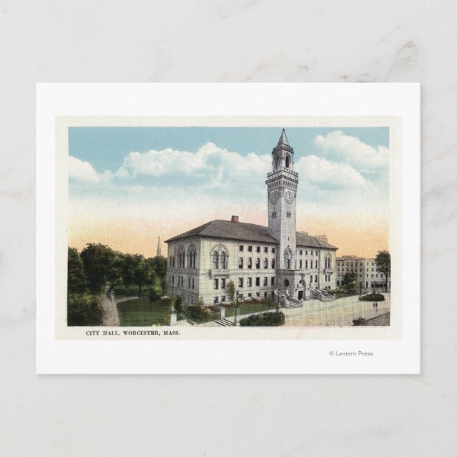 Außenansicht des Rathauses Postkarte (Vorderseite)