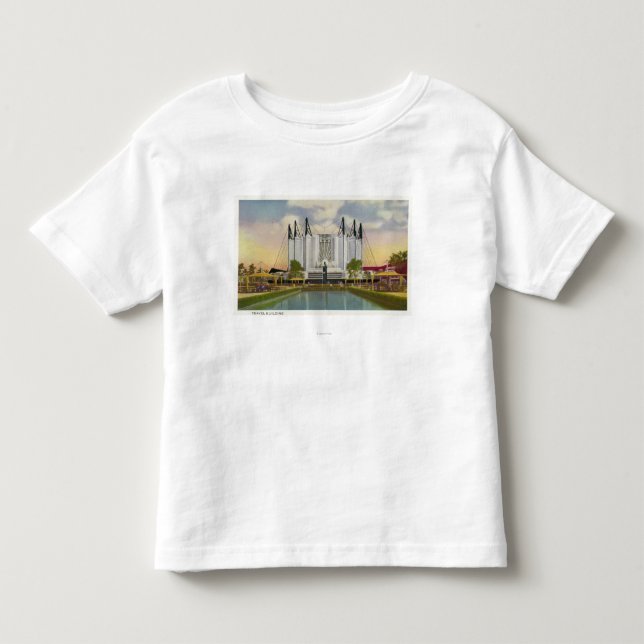 Außenansicht des Reise-Gebäude Kleinkind T-shirt (Vorderseite)