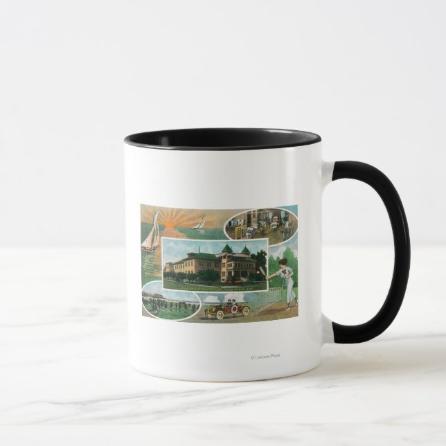 Außenansicht des Sanitariums und Landschaftliche S Tasse (Rechts)