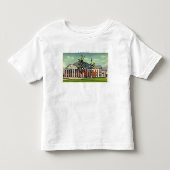 Außenansicht des Saratoga Wellness-Center-Theaters Kleinkind T-shirt (Vorderseite)