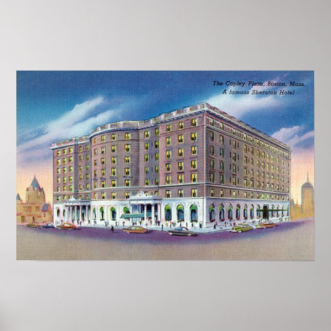 Außenansicht des Sheraton Hotel in Copley Poster (Vorne)