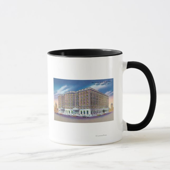 Außenansicht des Sheraton Hotel in Copley Tasse (Rechts)