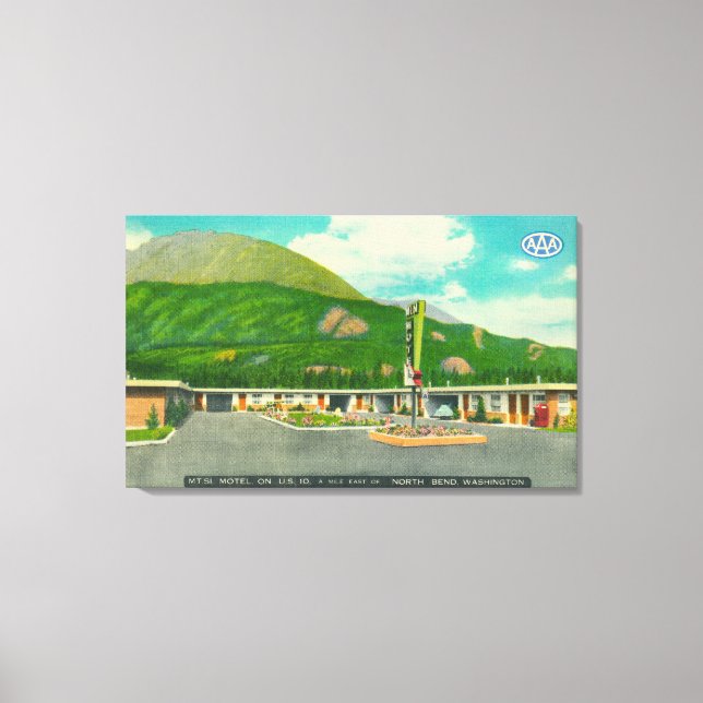 Außenansicht des Si Motel Leinwanddruck (Vorderseite)