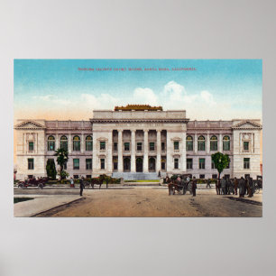 Außenansicht des Sonoma Landkreis Court House Poster