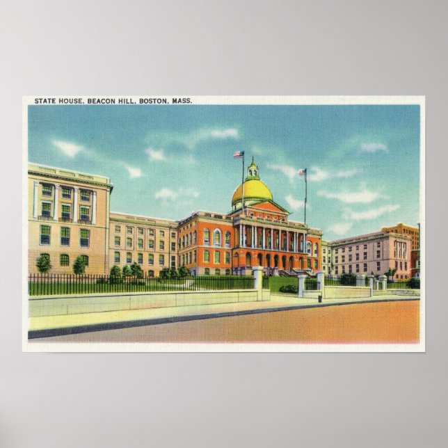 Außenansicht des Staat auf dem Leuchtturm Poster (Vorne)