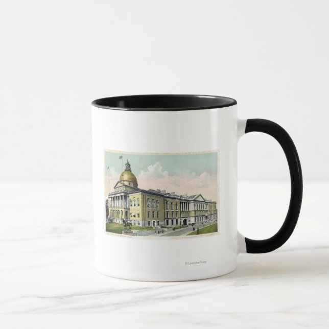 Außenansicht des Staat Haus Nr. 2 Tasse (Rechts)