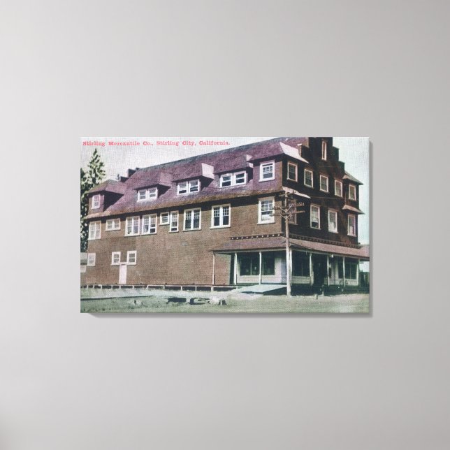 Außenansicht des Stirling Mercantile Co Leinwanddruck (Vorderseite)