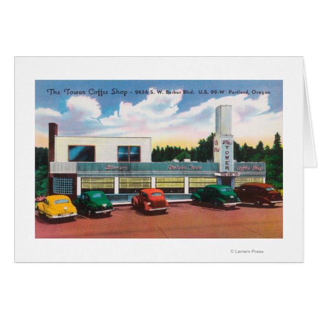 Außenansicht des Tower Coffee Shop (Vorderseite (Horizontal))