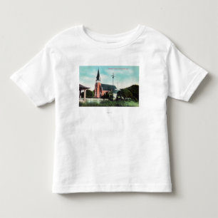 Außenansicht einer katholischen Kirche Kleinkind T-shirt