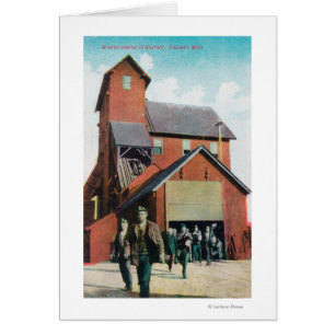 Außenansicht eines Bergwerkes,