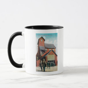 Außenansicht eines Bergwerkes, Tasse
