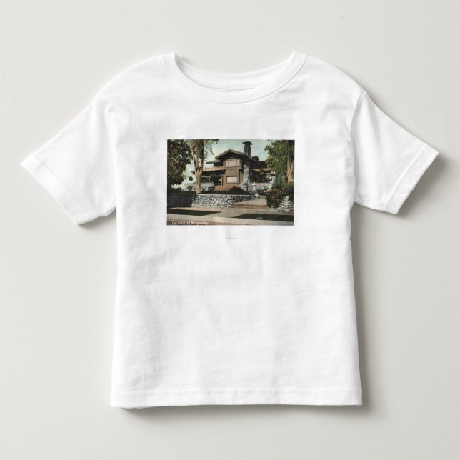 Außenansicht eines kalifornischen Bungalows Kleinkind T-shirt (Vorderseite)