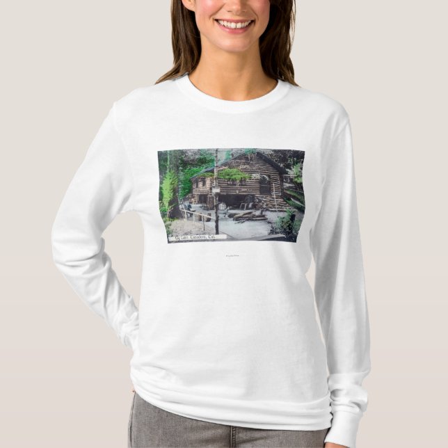 Außenansicht eines Klotzes CabinCazadero, CA T-Shirt (Vorderseite)