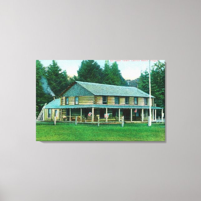 Außenansicht Elk Creek Taverne Leinwanddruck (Vorderseite)
