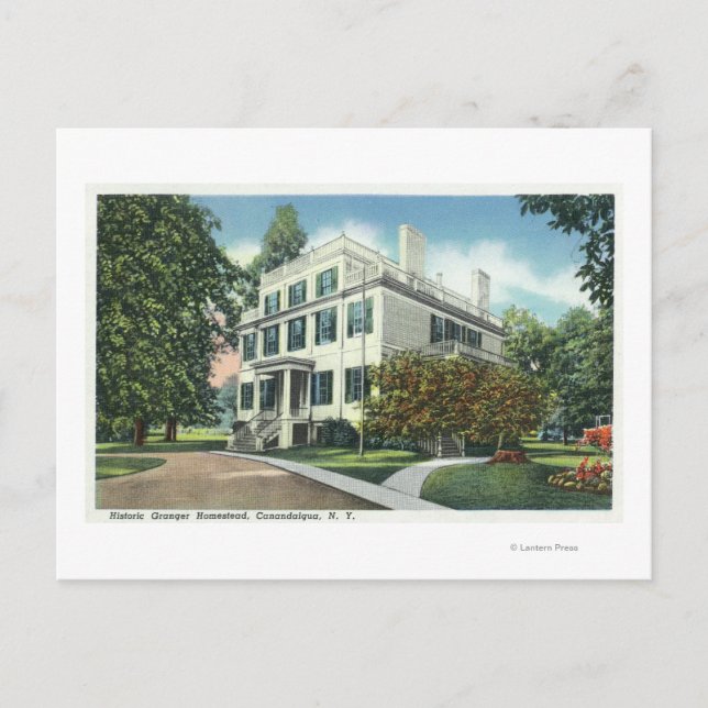 Außenansicht Historic Granger Homestead Postkarte (Vorderseite)