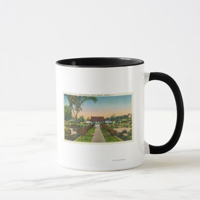 Außenansicht Hoopes Gardens Club House Tasse (Rechts)