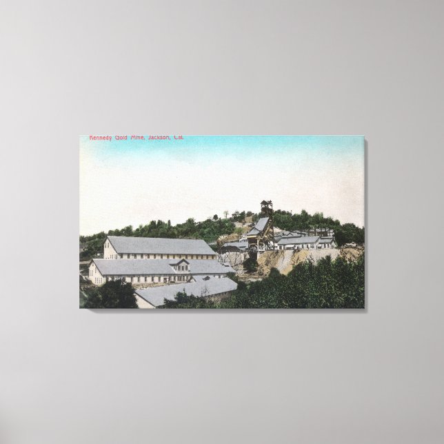 Außenansicht Kennedy Gold MineJackson, CA Leinwanddruck (Vorderseite)