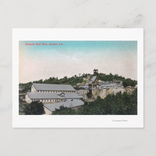 Außenansicht Kennedy Gold MineJackson, CA Postkarte (Vorderseite)