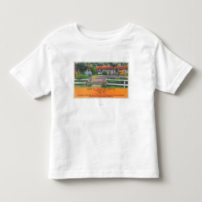 Außenansicht neuen Motels EL Rancho Kleinkind T-shirt (Vorderseite)