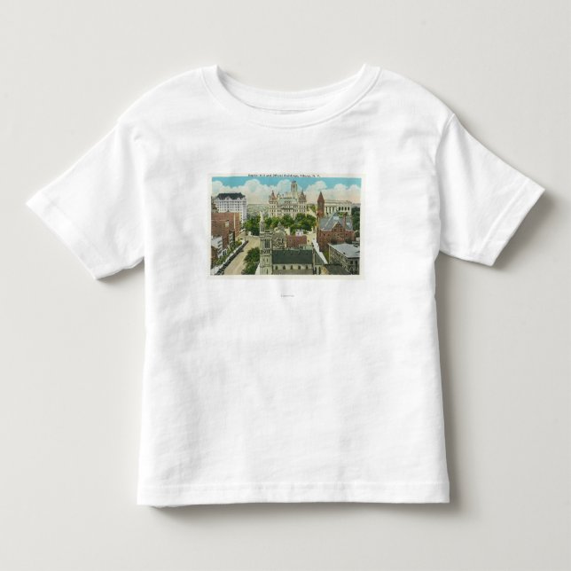 Außenansicht vom Capitol Hill und offiziell Kleinkind T-shirt (Vorderseite)