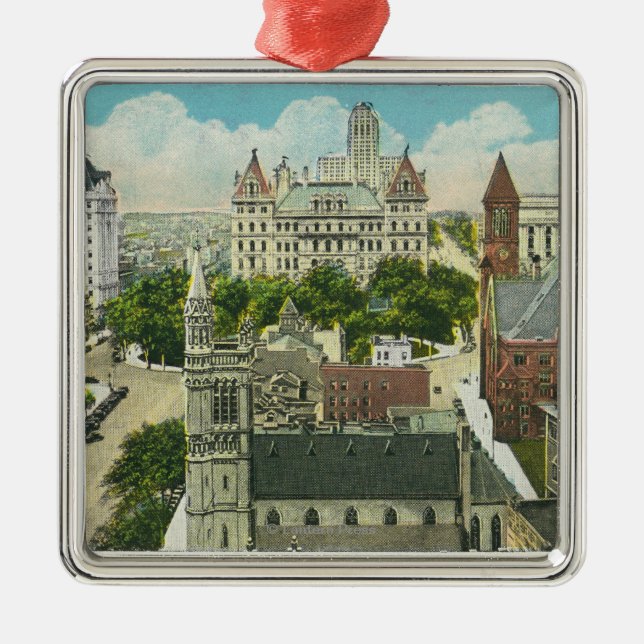 Außenansicht vom Capitol Hill und offiziell Silbernes Ornament (Vorne)