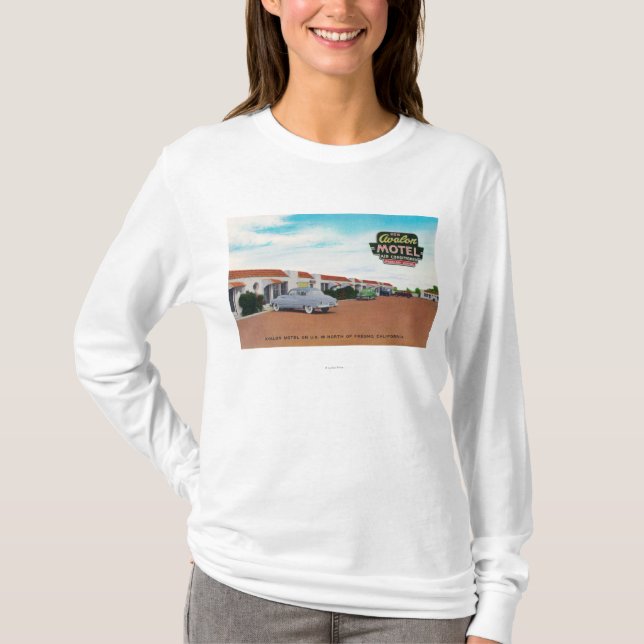 Außenansicht von Avalon MotelFresno, CA T-Shirt (Vorderseite)