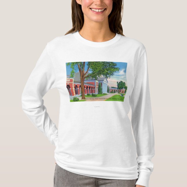 Außenansicht von Hall der Frühlinge und des Bodens T-Shirt (Vorderseite)