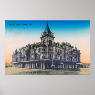 Außenansicht von Hughes HotelFresno, CA Poster