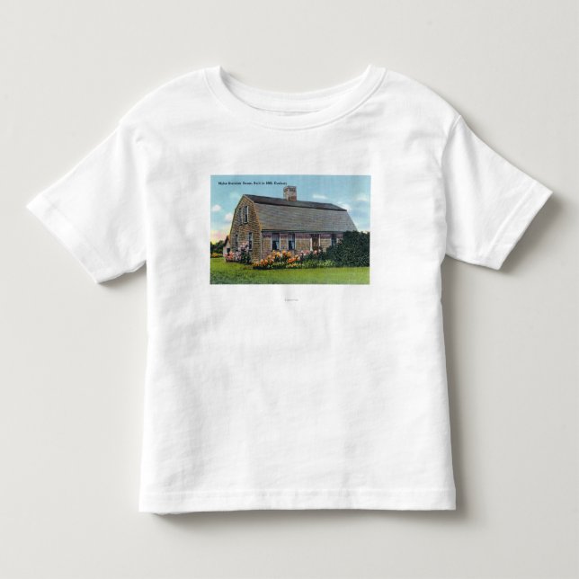 Außenansicht von Myles Standish Haus Kleinkind T-shirt (Vorderseite)