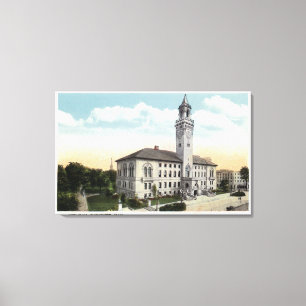 Außenansicht von Rathaus Leinwanddruck