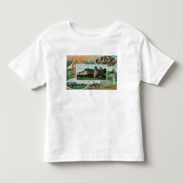 Außenansicht von Sanitarium und von Kleinkind T-shirt (Vorderseite)