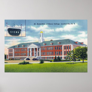 Außenansicht von St. Bernardine von Siena Poster