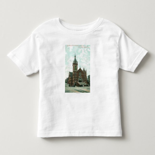 Außenansicht von St Mary Kathedrale Kleinkind T-shirt (Vorderseite)