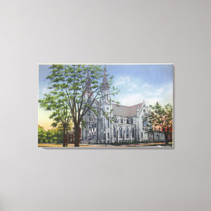 Außenansicht von St Mary Kirche Leinwanddruck