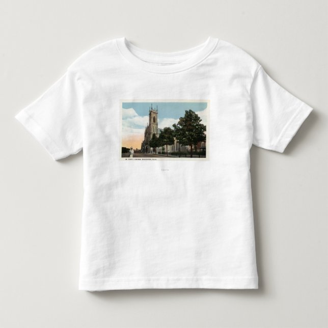 Außenansicht von St Paul Kirche Kleinkind T-shirt (Vorderseite)