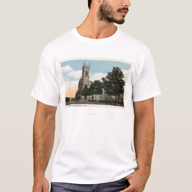 Außenansicht von St Paul Kirche T-Shirt (Vorderseite)