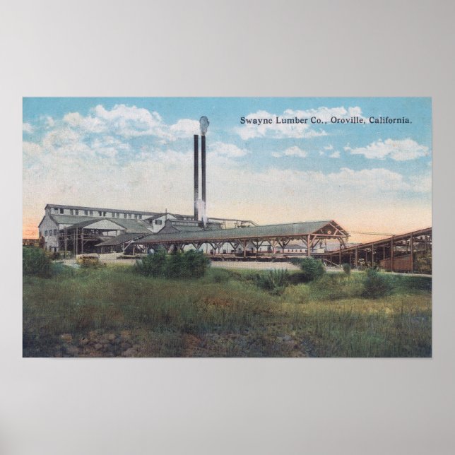 Außenansicht von Swayne Lumber CoOroville, CA Poster (Vorne)