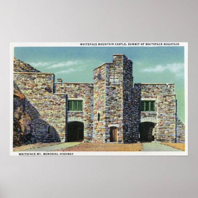 Außenansicht Whiteface Burg Poster (Vorne)