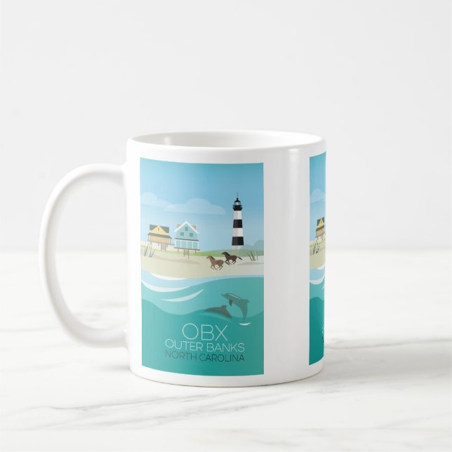 Außenbänke, North Carolina Muag Kaffeetasse (Links)