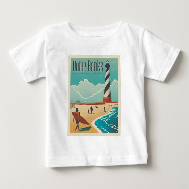 Außenbanken | North Carolina Baby T-shirt (Vorderseite)