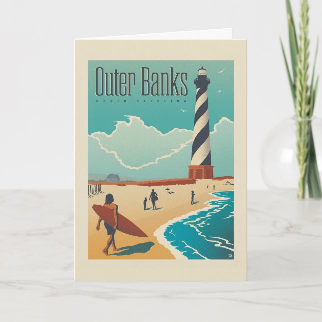 Außenbanken | North Carolina Karte (Vorderseite)