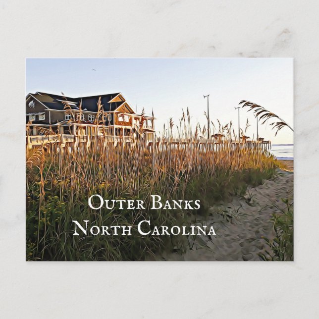 Außenbanken North Carolina Postkarte (Vorderseite)