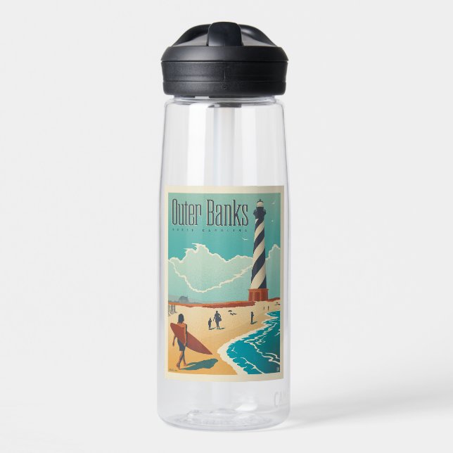 Außenbanken | North Carolina Trinkflasche (Vorne)