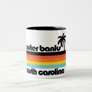 Außenbanken North Carolina Zweifarbige Tasse