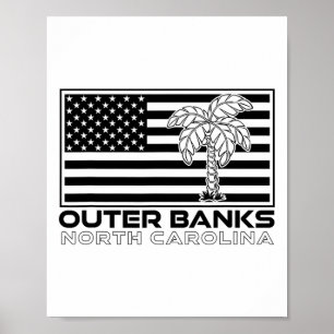 Außenbanks NC Beach Vacacation North Carolina Obx Poster