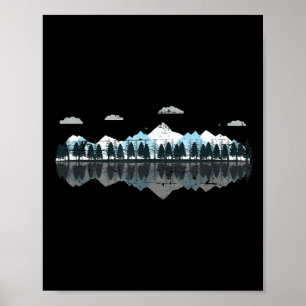 Außenbereich Bergwald Reflexion Natur Poster