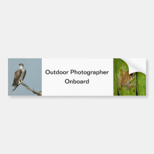 Außenfotograf an Bord des Autoaufklebers Autoaufkleber