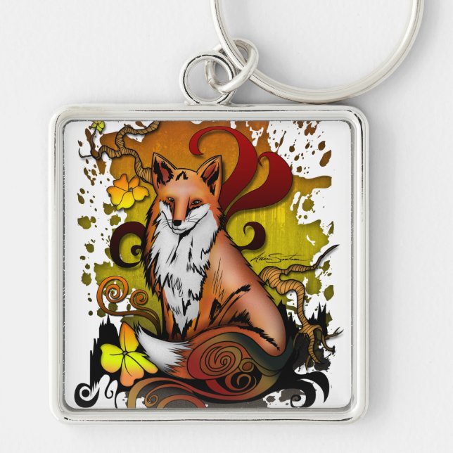 Außenfuchs Schlüsselanhänger (Vorne)